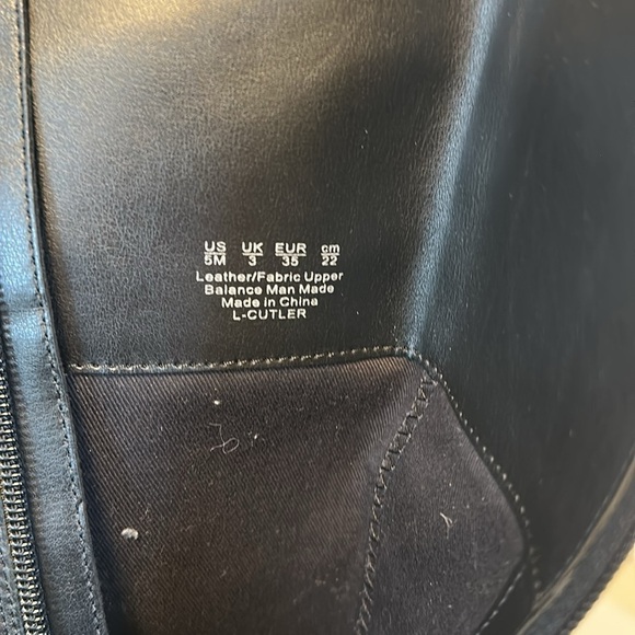 Franco Sarto Black Leather Knee-High Riding Boots with Buckle Sz 5 - Picture 11 of 11